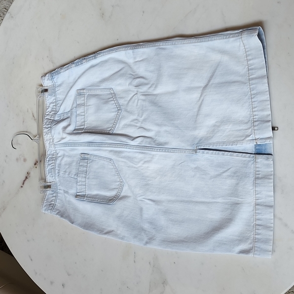 NWOT Anthropologie Pilcro and the Letterpress denim zip front skirt sz m/l - Picture 11 of 14